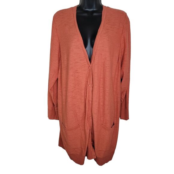 Torrid Boyfriend v-neck button-up Cardigan 4 4x - Picture 1 of 6